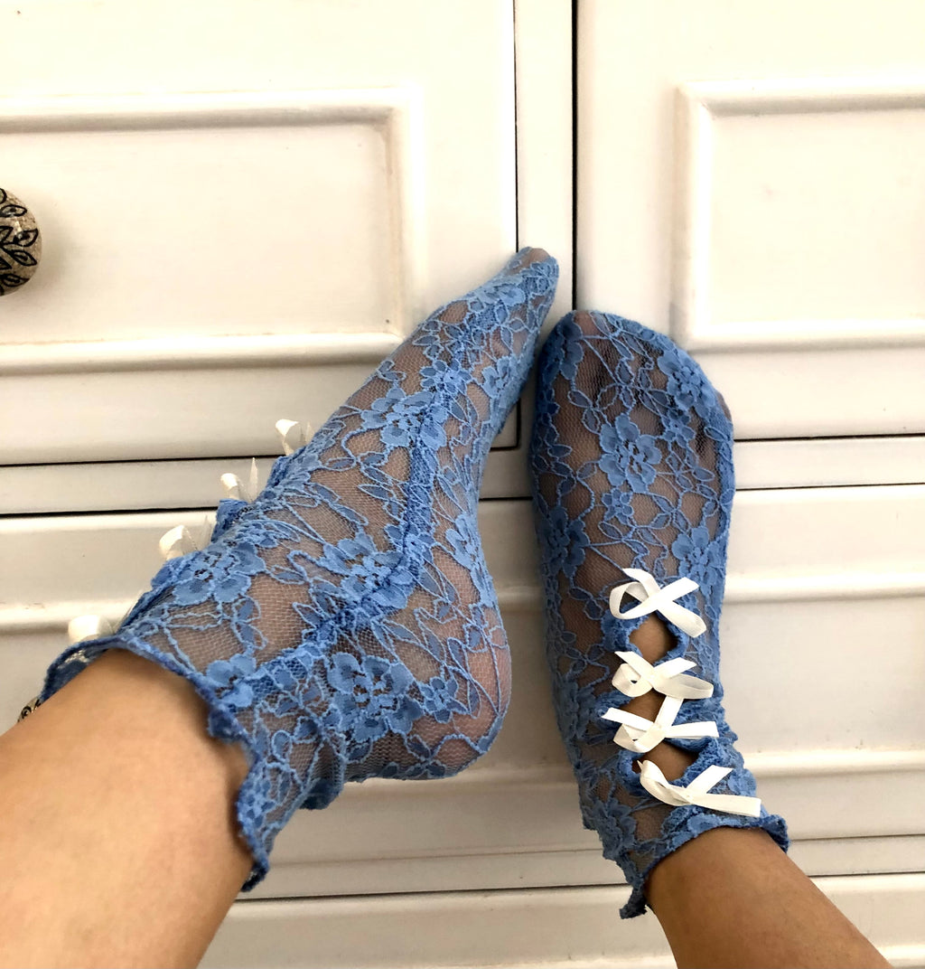 Lace little bow socks