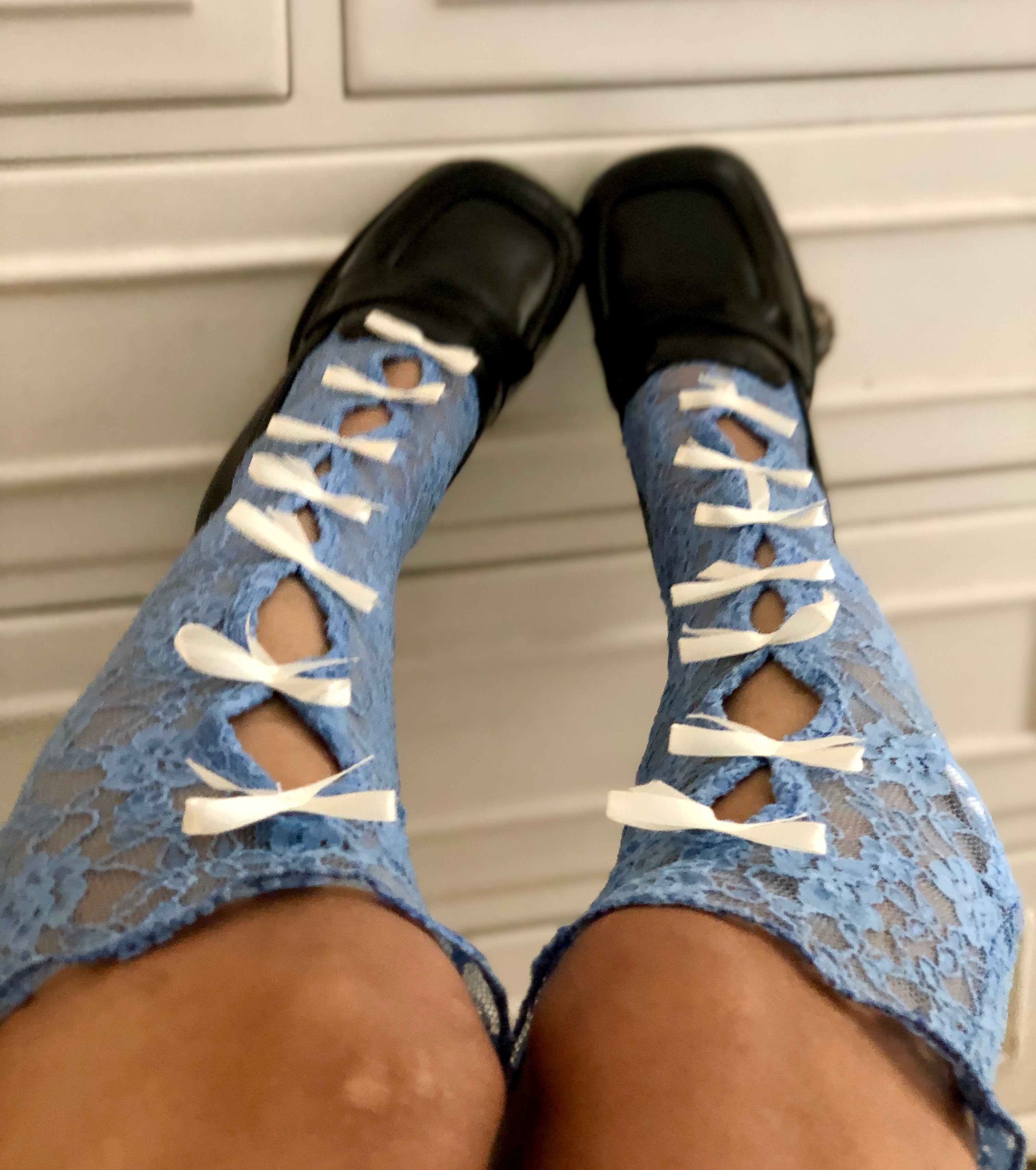 Lace little bow socks