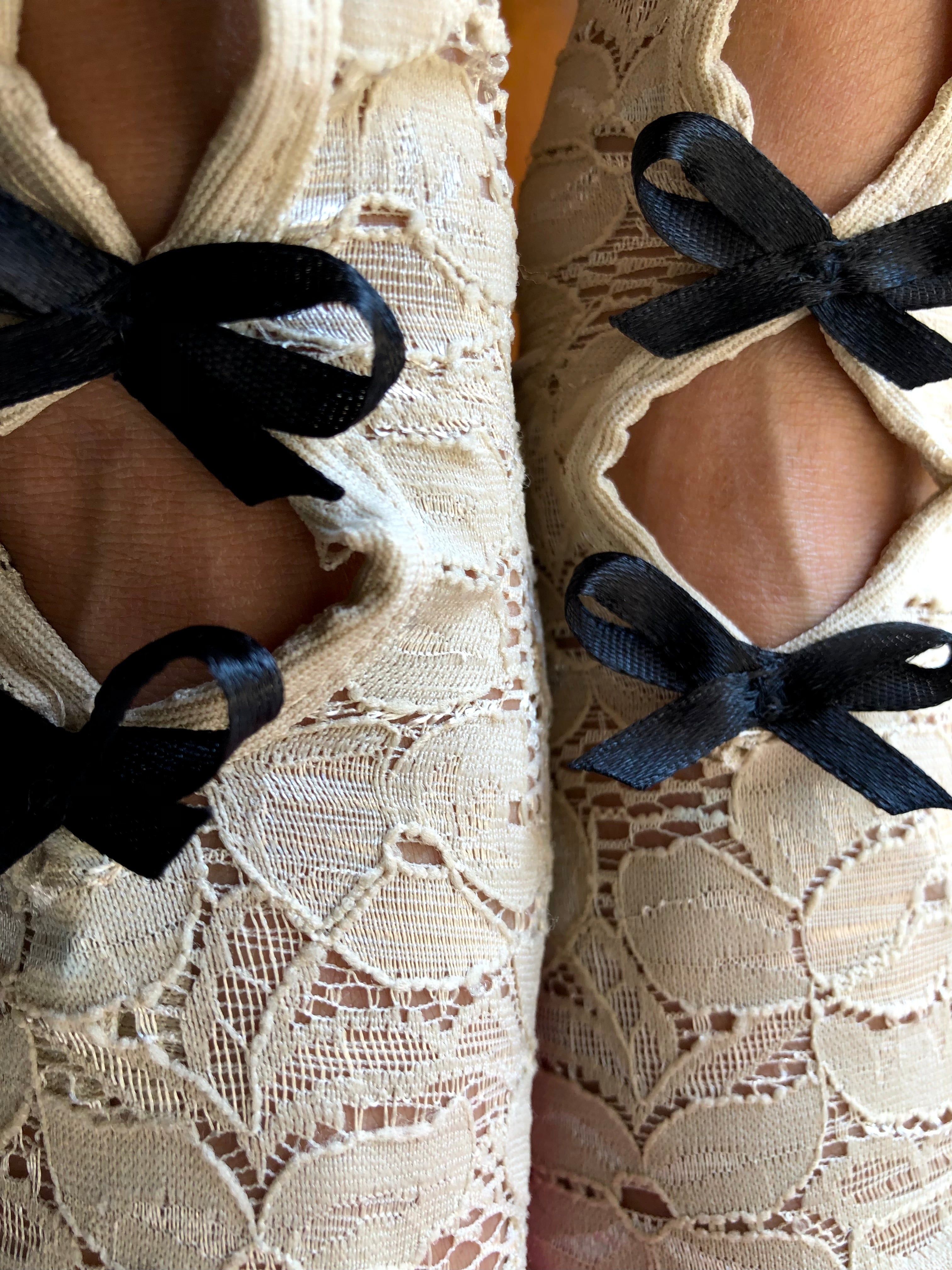 Lace little bow socks