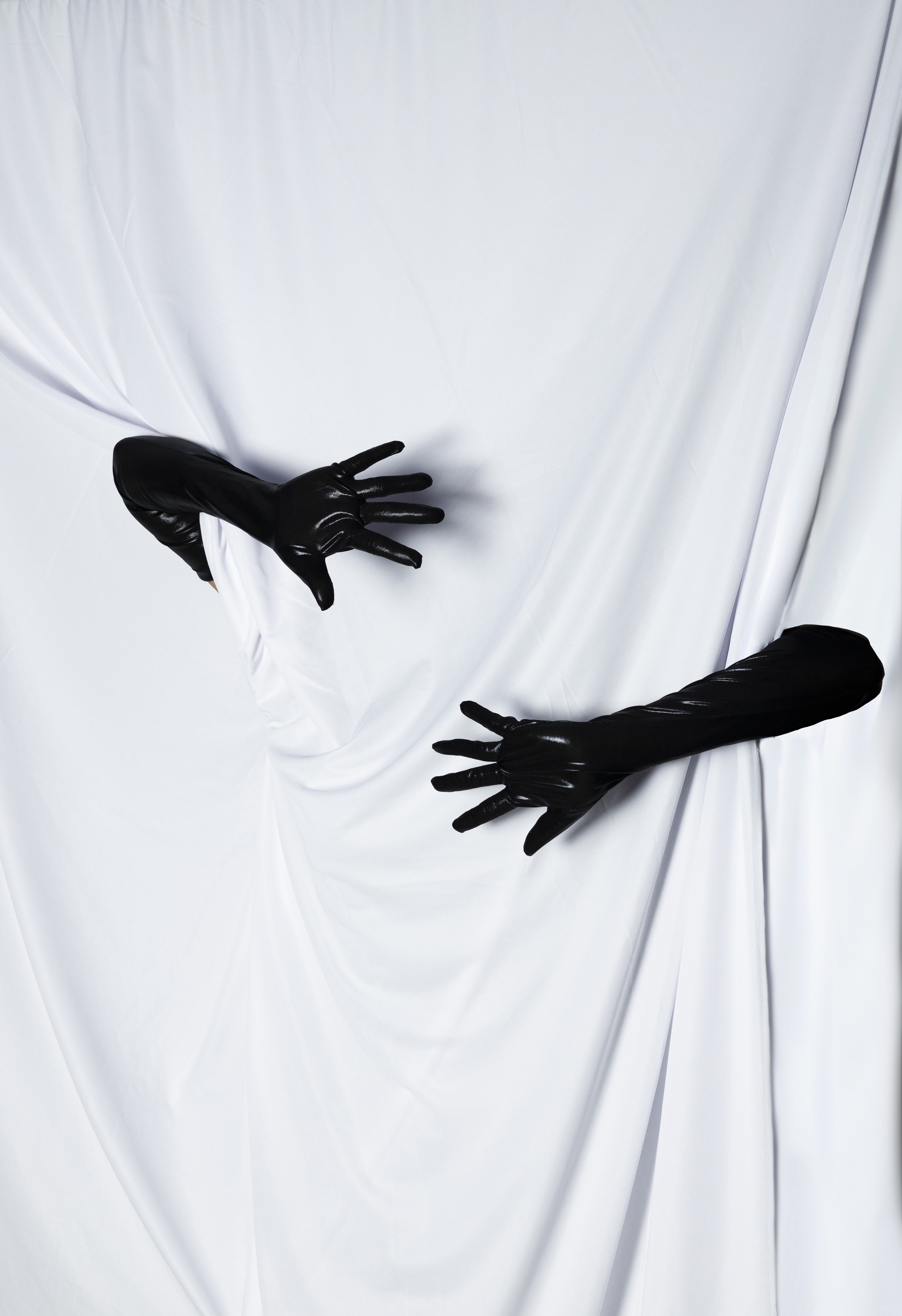 Black Leather Gloves