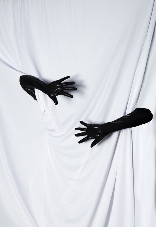 Black Leather Gloves