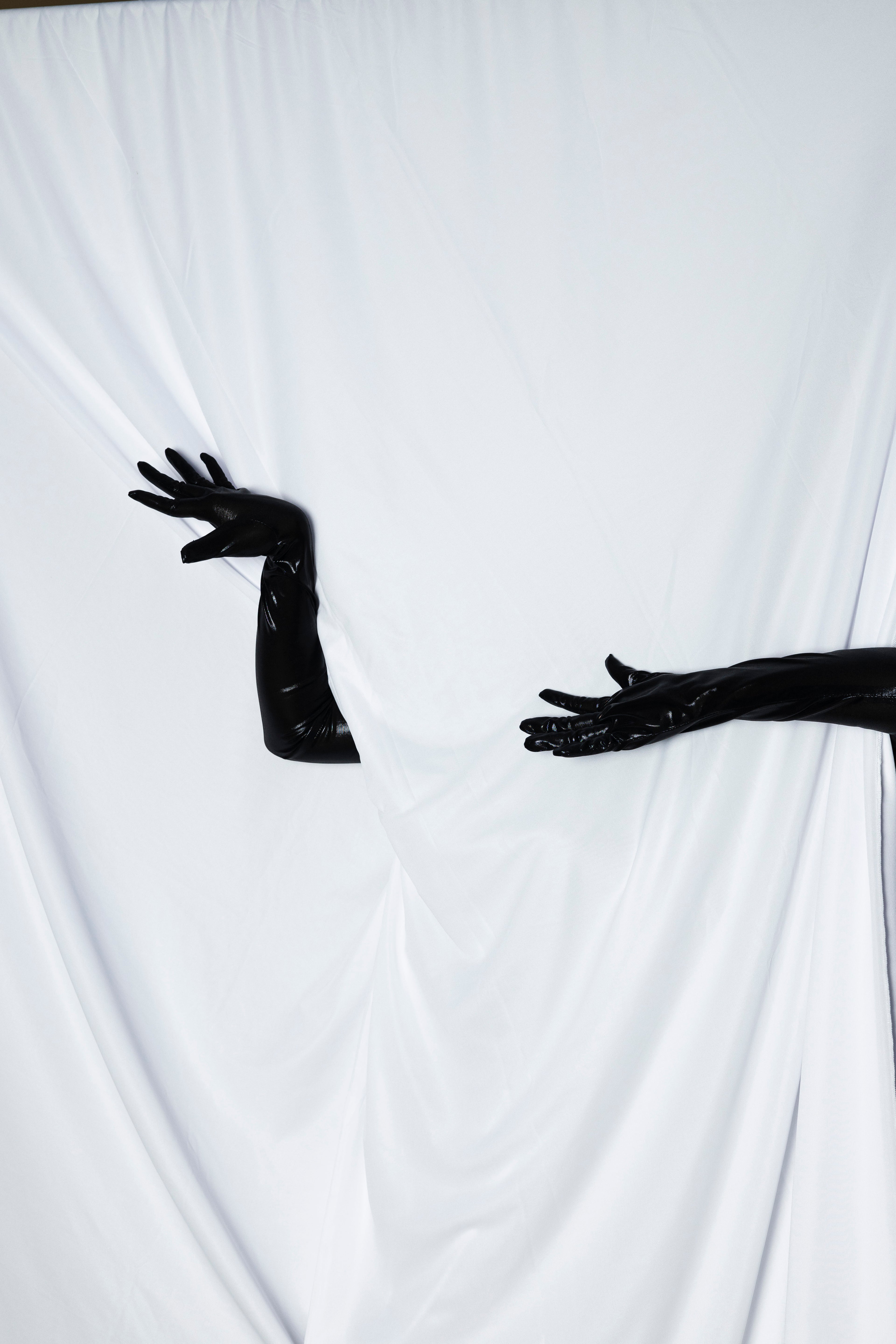 Black Leather Gloves