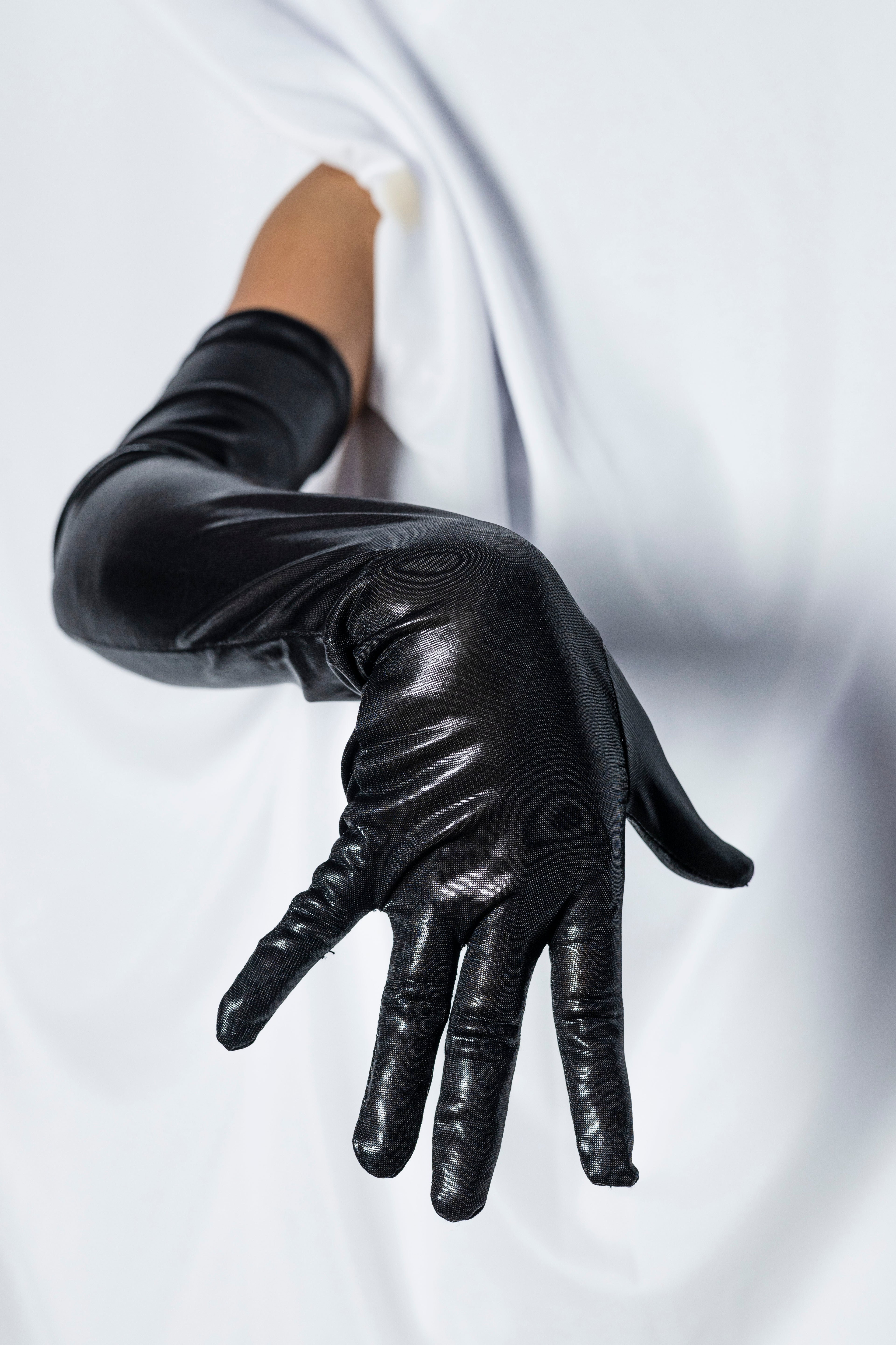 Black Leather Gloves
