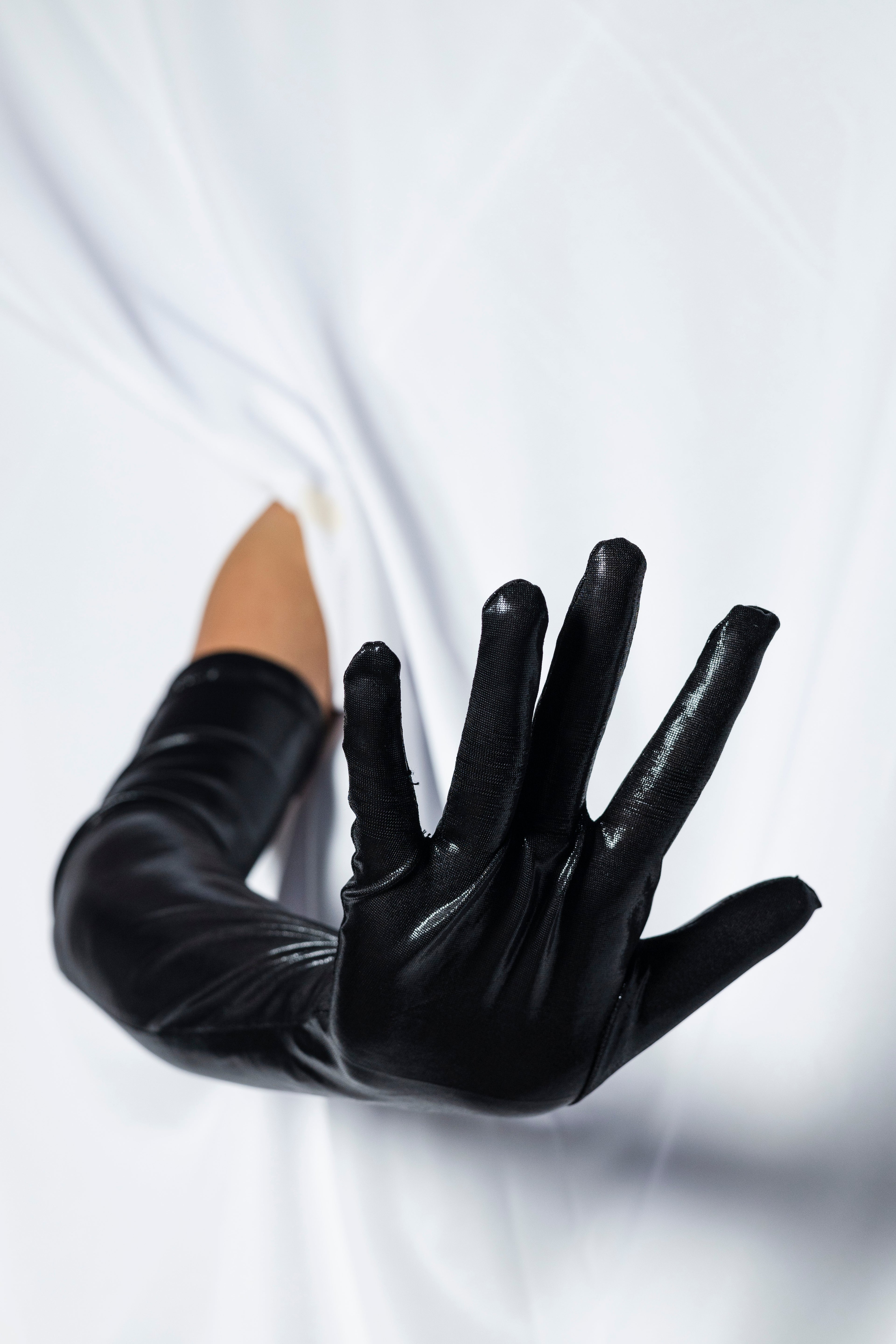Black Leather Gloves