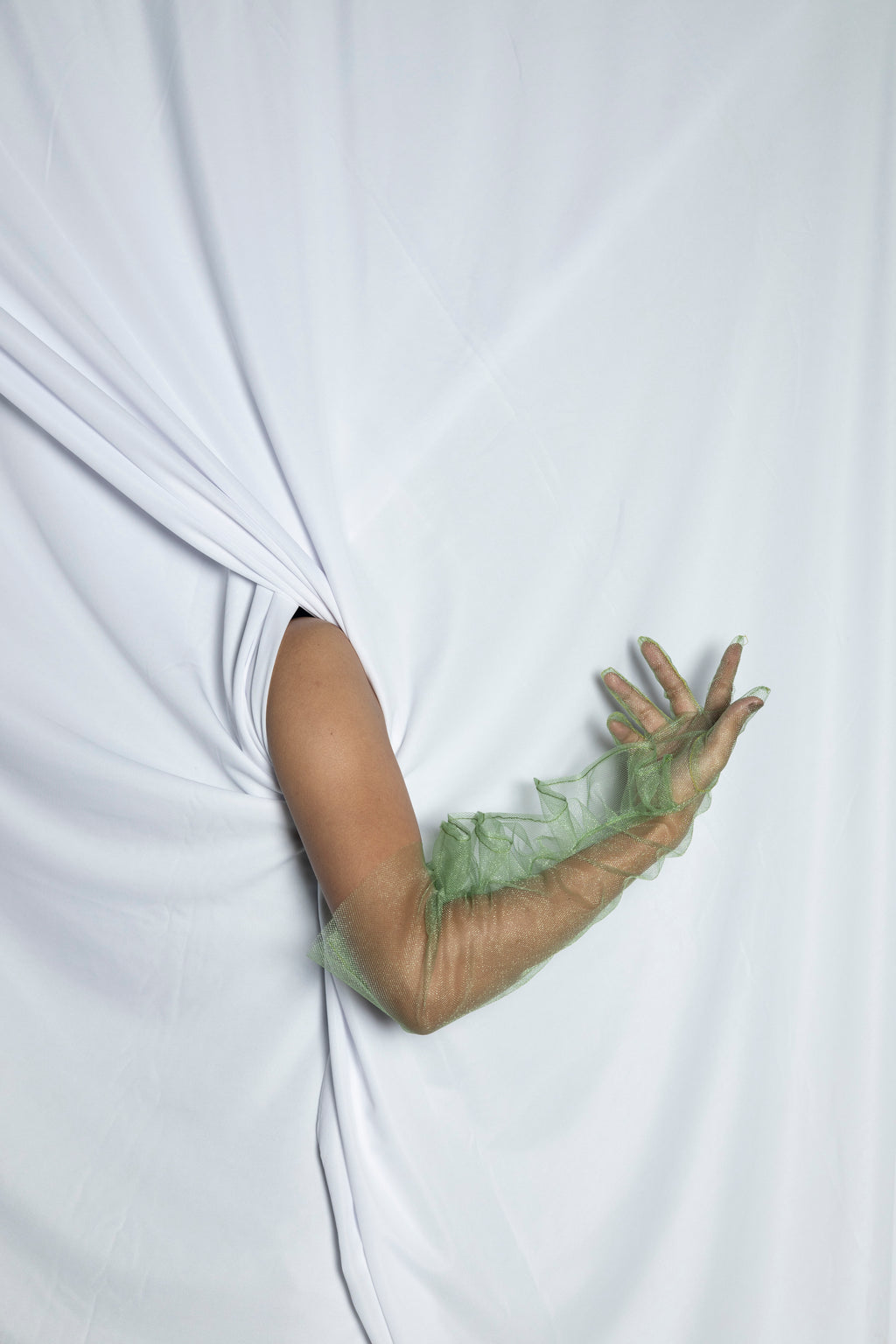 Green Transparent Gloves