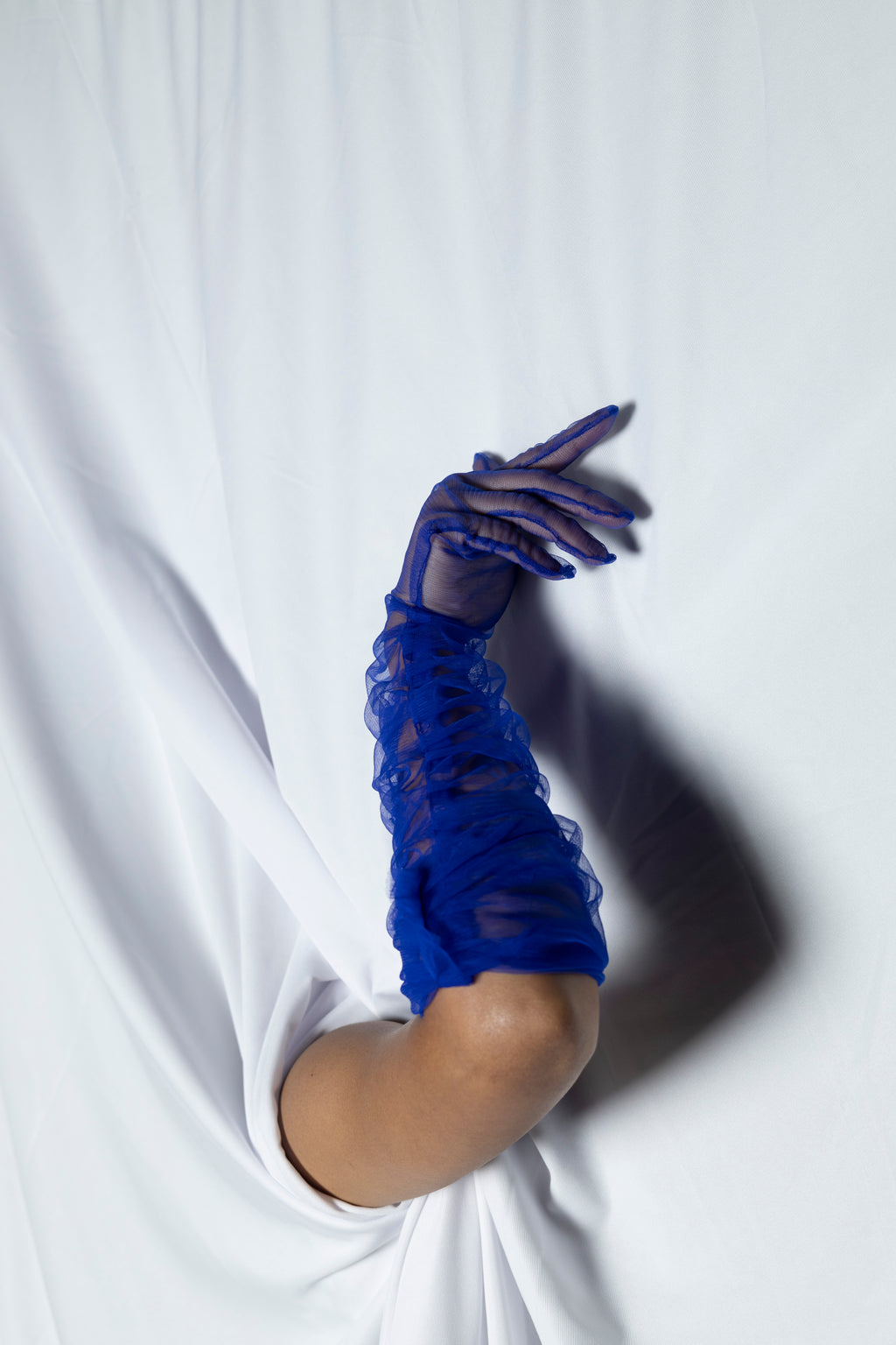 See through Tho its Blue Gloves
