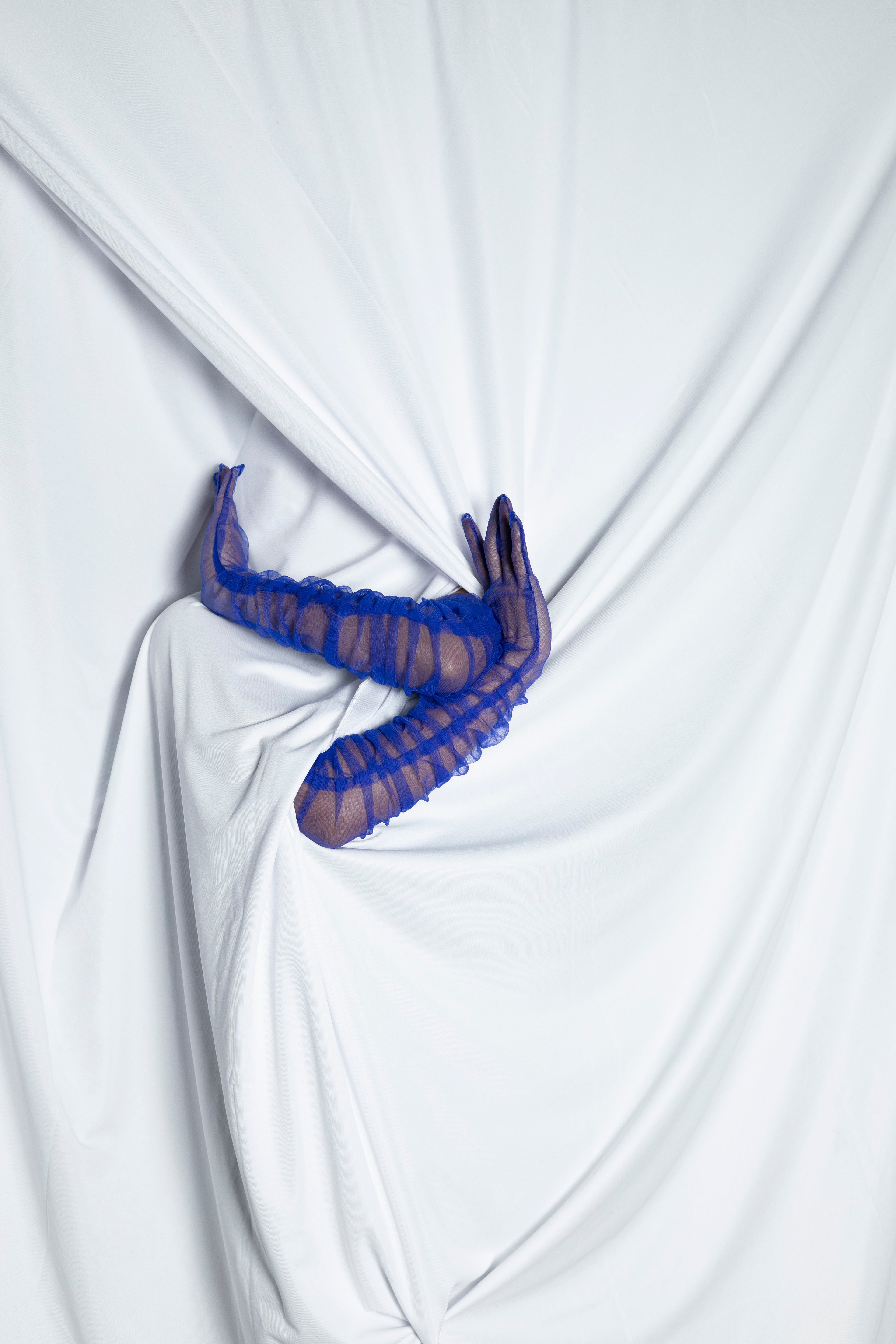 See through Tho its Blue Gloves