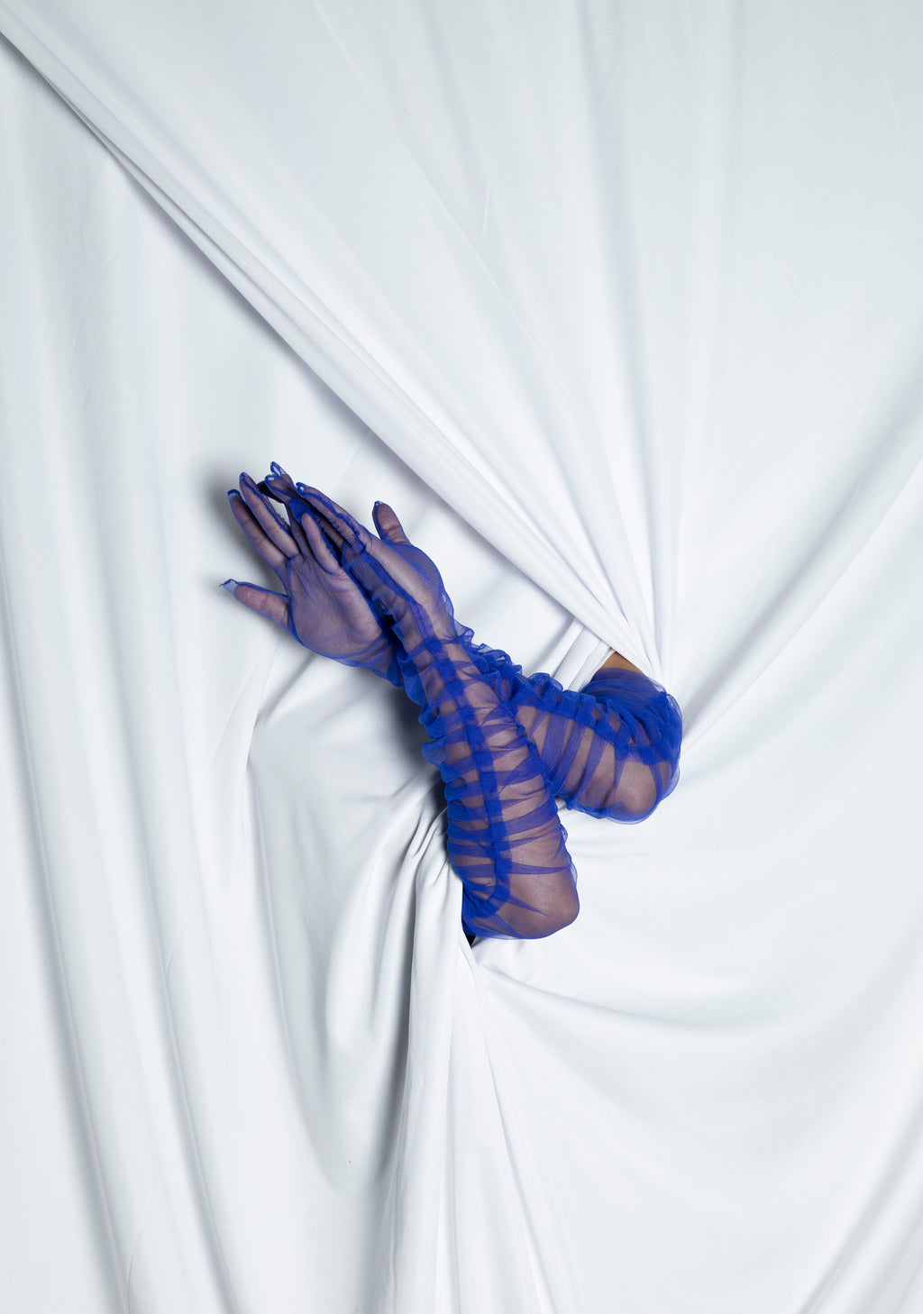 See through Tho its Blue Gloves